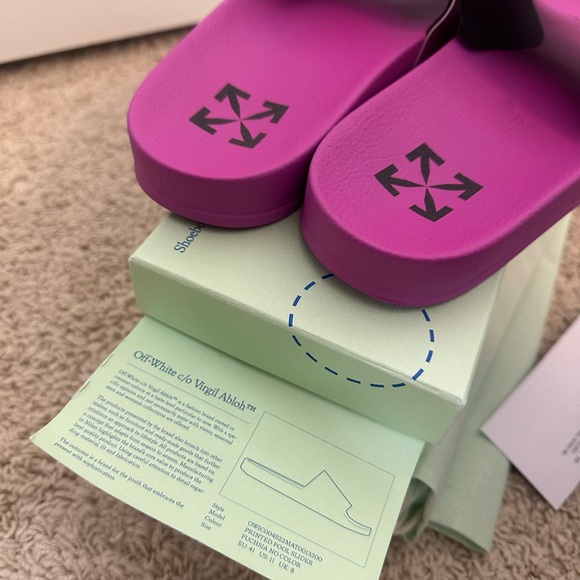 Off-White Women's Vibrant Magenta Sandals - Picture 5 of 7